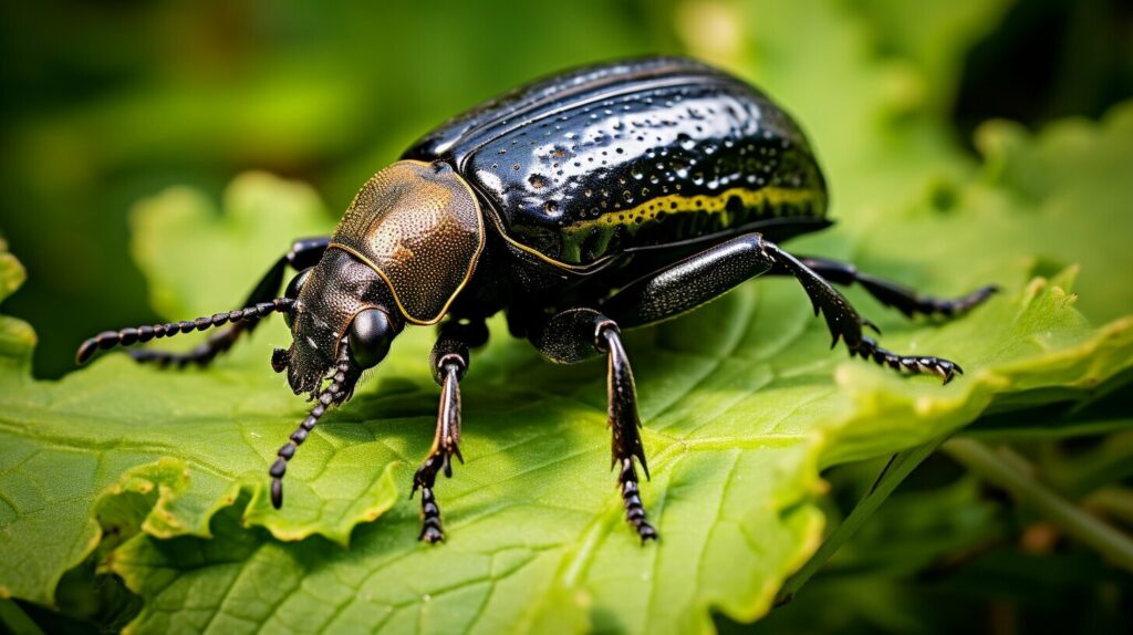 schwarzer großer käfer